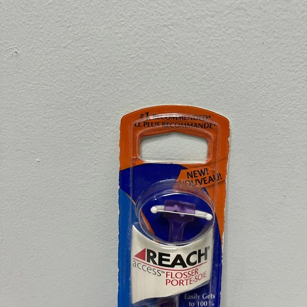 Reach Access Flosser Purple Dental Tool with 3 Disposable Heads New 2005 NOS